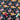 Bright multicolor universe print fabric with planets and stars on navy background, 100% cotton, soft and lightweight.