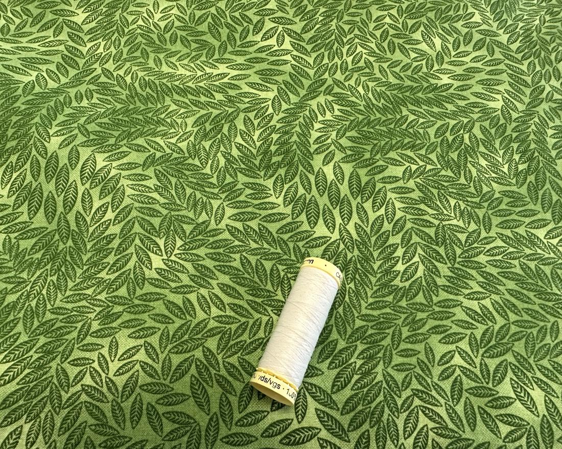 Textured Leaf Blender Bottle Green 100% Cotton