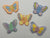 Pastel Butterflies 1 Sew on Lace Embroidered Fabric Motif