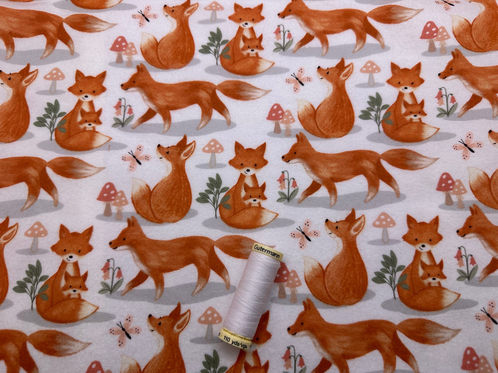 Fox Trot Baby Bloom by Jo Taylor for 3 Wishes 100% Premium Cotton Flannel