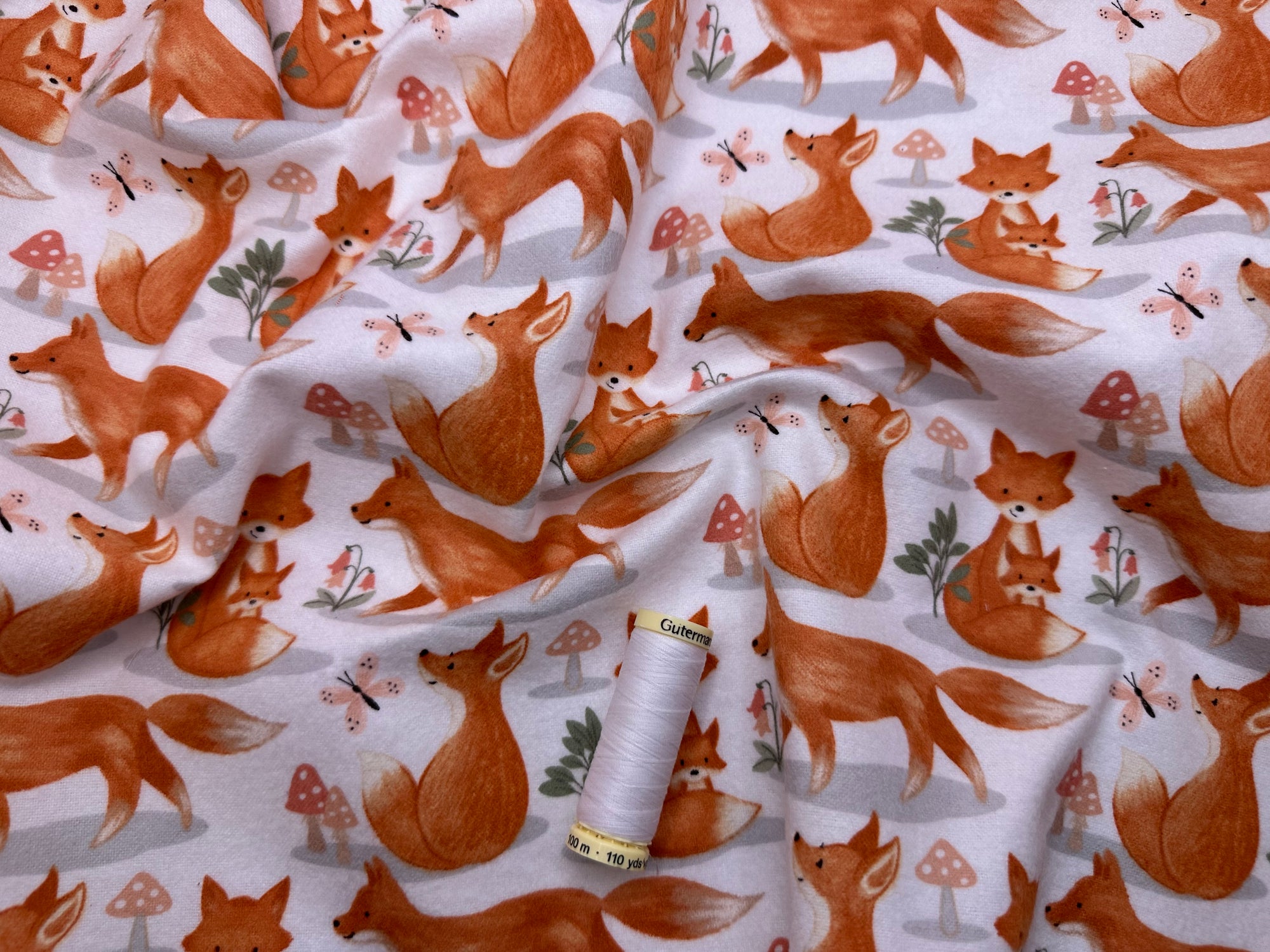 Fox Trot Baby Bloom by Jo Taylor for 3 Wishes 100% Premium Cotton Flannel