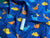 Remnant Happy Dinosaur Design on Royal Blue Printed Jersey