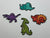 Dinosaurs Cute Design 2 Iron On or Sew on Embroidered Fabric Motif