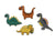 Dinosaurs Cute Design 3 Iron On or Sew on Embroidered Fabric Motif