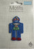 Robot Iron On or Sew on Embroidered Fabric Motif