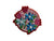 Floral Patch Iron On or Sew on Embroidered Fabric Motif