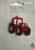 Red Tractor Iron On or Sew on Embroidered Fabric Motif