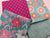 Floral Designs & Circles Pink & Mint Mix Fat Quarter Bundle 100% Cotton