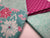 Floral Designs Scrolls & Circles Pink & Mint Mix Fat Quarter Bundle 100% Cotton