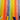 Rainbow vertical stripe glitter effect fabric with all colors of the rainbow, 100% cotton, suitable for crafts and sewing projects