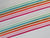 Bright Rainbow & White Stripe Webbing Cotton Acrylic Mix 38mm wide