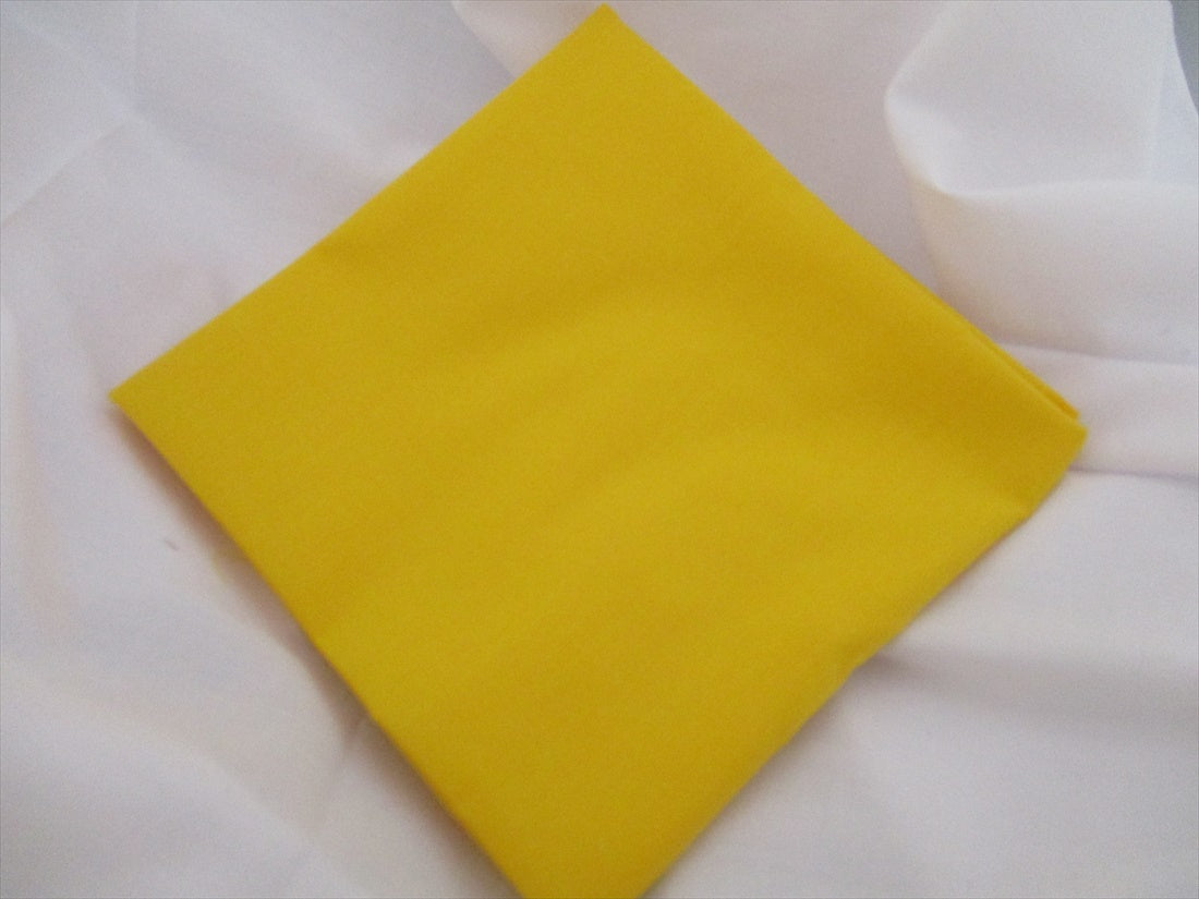 Plain Bright Yellow Poly Cotton