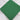 Folded plain emerald green poly cotton fabric on white background