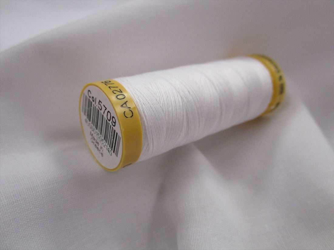 Gutermann 5709 White Natural Cotton Sewing Thread