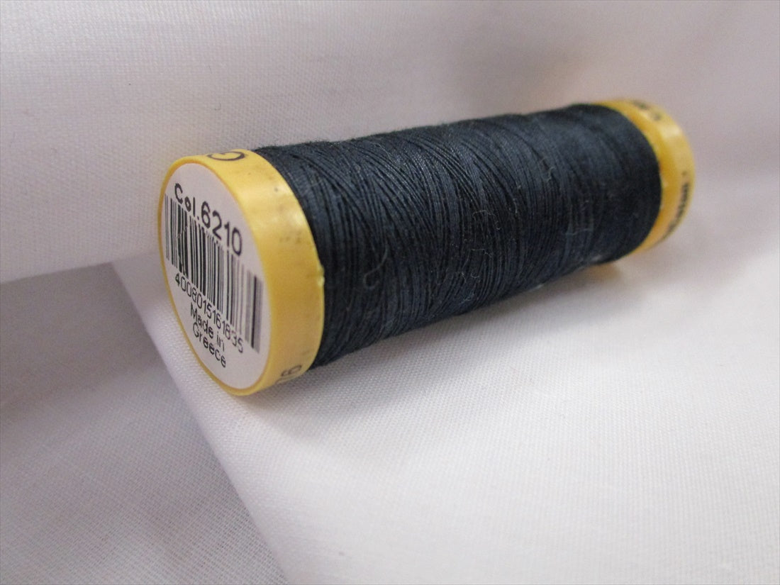 Gutermann 6210 Deep Navy Natural Cotton Sewing Thread