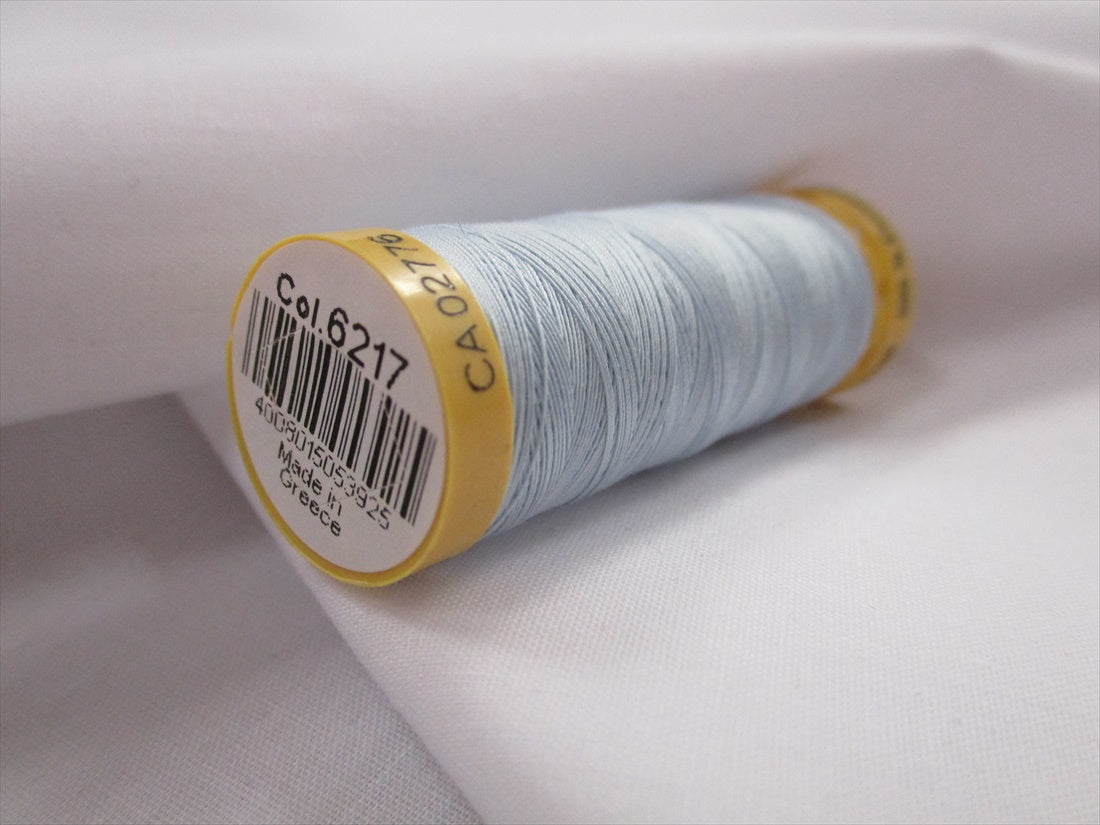 Gutermann 6217 Baby Blue Natural Cotton Sewing Thread