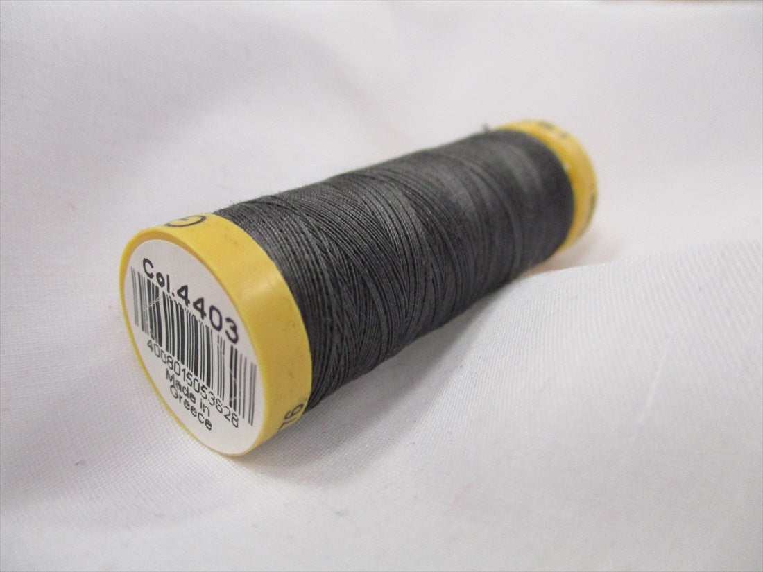 Gutermann 4403 Charcoal Grey Natural Cotton Sewing Thread