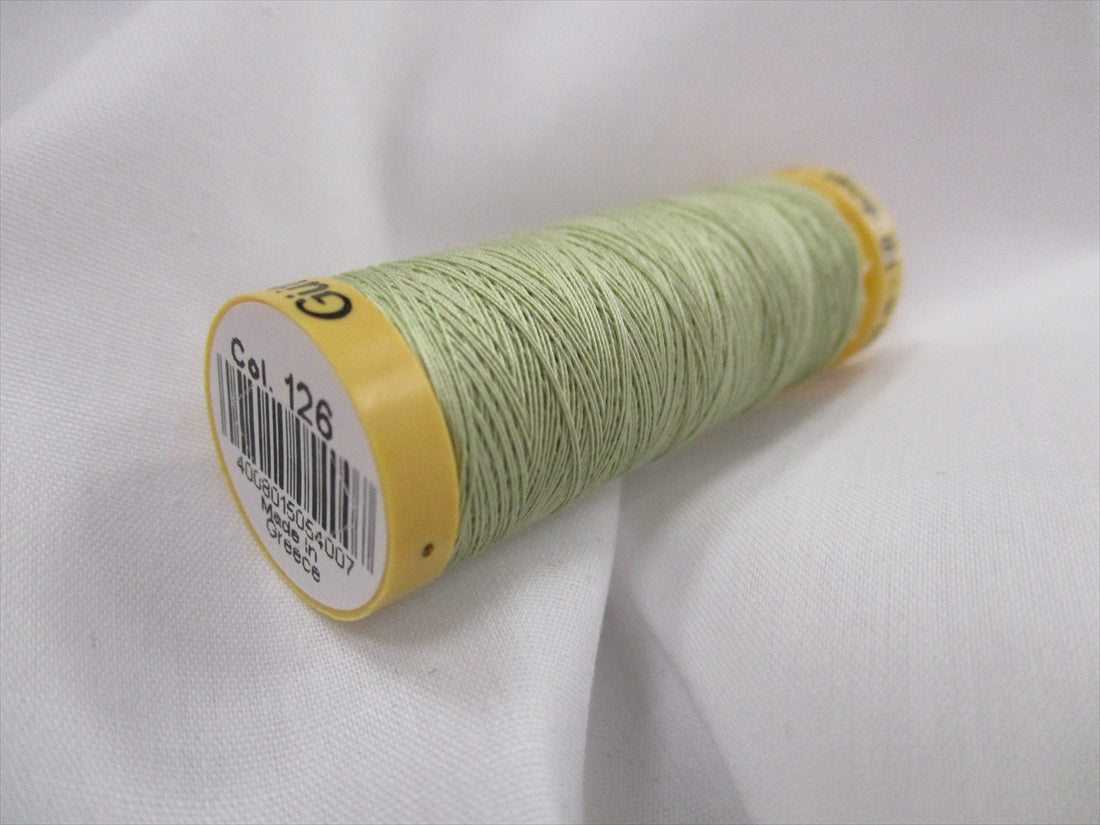 Gutermann 126 Pale Green Natural Cotton Sewing Thread