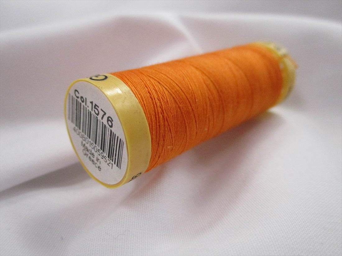 Gutermann 1576 Bright Orange Natural Cotton Sewing Thread