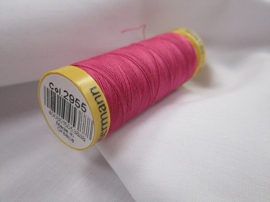 Gutermann 2955 Cerise Natural Cotton Sewing Thread