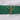 Folded plain emerald green 100% cotton fabric tied with natural twine on white background