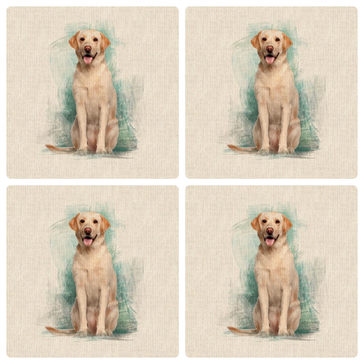 Special Offer! 4 Labrador Cushion Panels for £6