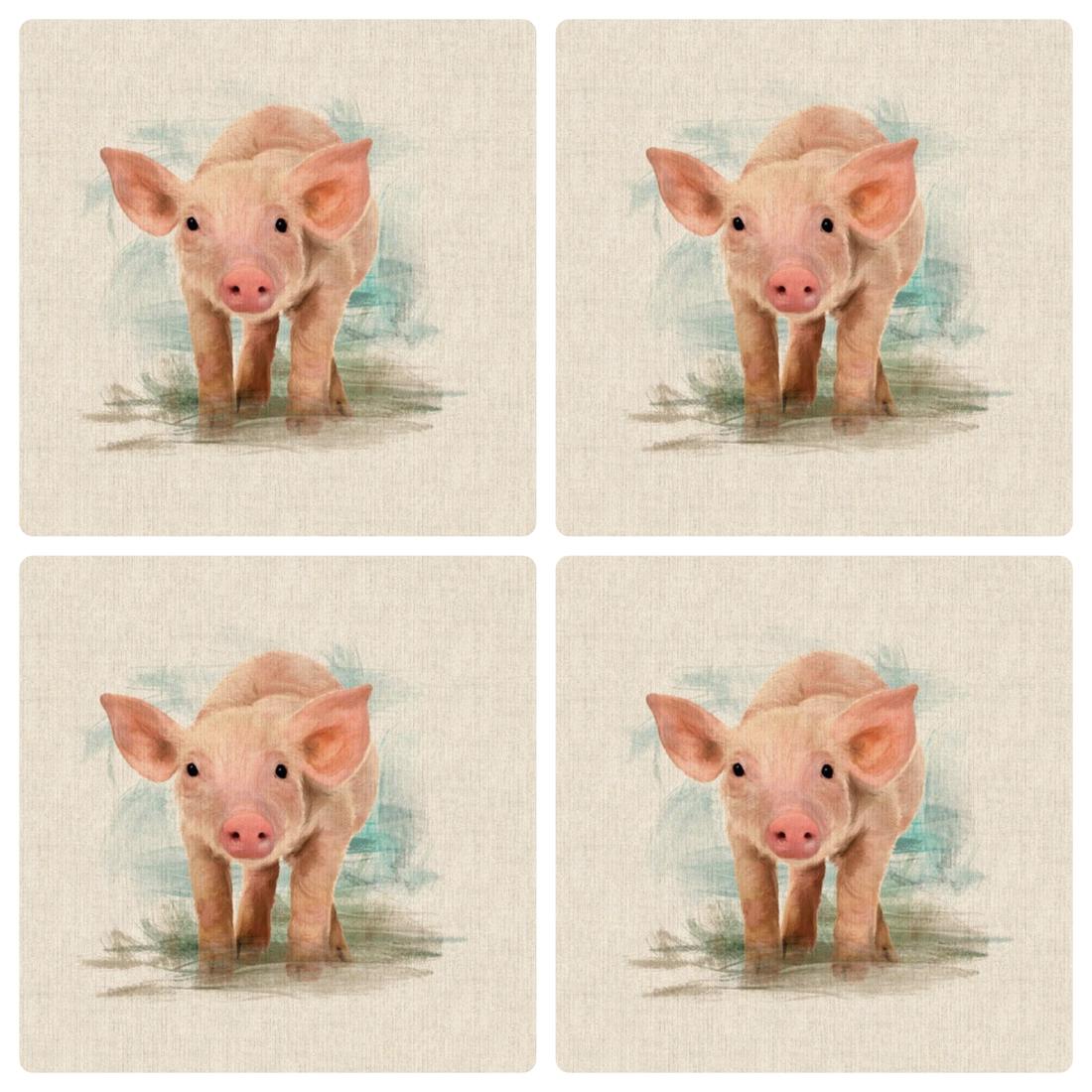 Special Offer! 4 Pig Cushion Panels for £6