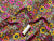 Retro Multi Floral & Butterfly Mix on a Deep Wine Background Poly Cotton