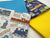 Choo Choo Trains & Plain Mix Fat Quarter Bundle Poly Cotton