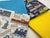 Choo Choo Trains & Plain Mix Fat Quarter Bundle Poly Cotton