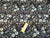 Painted Flowers Shades of Blue 100% Cotton