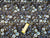 Painted Flowers Shades of Blue 100% Cotton