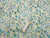Painted Flowers Shades of Teal & Mint 100% Cotton