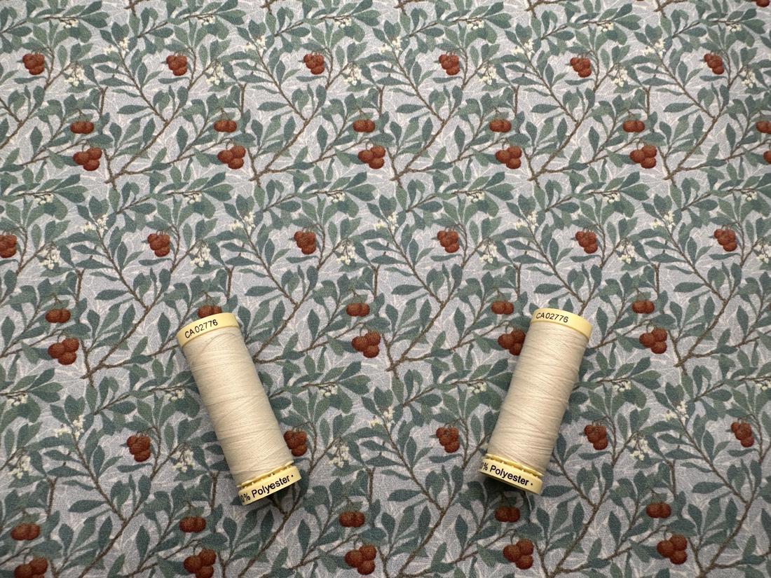 William Morris Arbutus Digitally Printed 100% Cotton Fabric