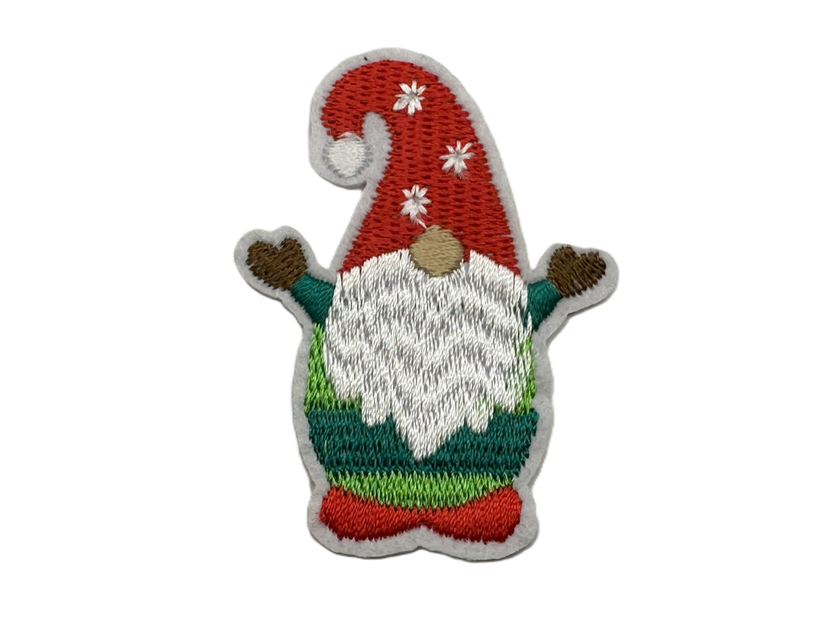 Christmas Gonk Iron On or Sew on Embroidered Fabric Motif