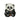 Cute Panda Iron On or Sew on Embroidered Fabric Motif