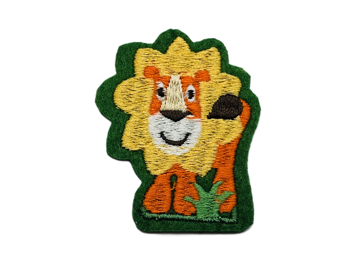 Lion Sew on or Stick on Embroidered Fabric Motif