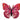Pink Sequin Butterfly Iron On or Sew on Embroidered Fabric Motif