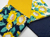 Sunflowers & Pin Spots Fat Quarter Bundle 100% Cotton