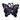 Colorful Butterfly Purple Iron On or Sew on Embroidered Fabric Motif
