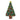 Tall Christmas Tree Iron On or Sew on Embroidered Fabric Motif