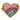 Rainbow Heart Iron On or Sew on Embroidered Fabric Motif