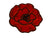 Poppy Patch Iron On or Sew on Embroidered Fabric Motif