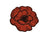 Poppy Patch Iron On or Sew on Embroidered Fabric Motif