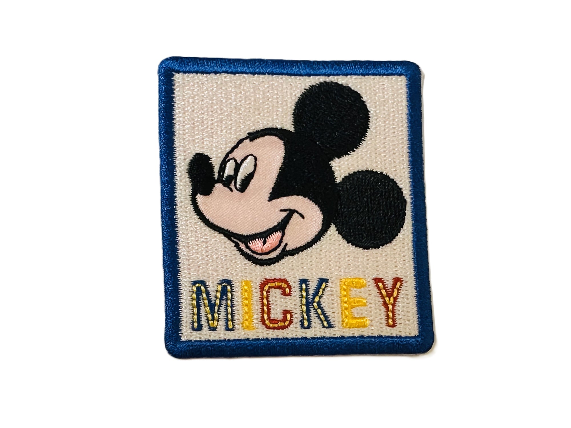 Mickey Mouse Patch Iron On or Sew on Embroidered Fabric Motif