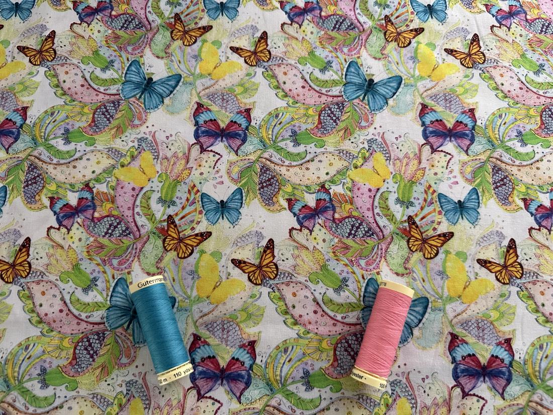 Butterfly Beauty Digitally Printed 100% Cotton