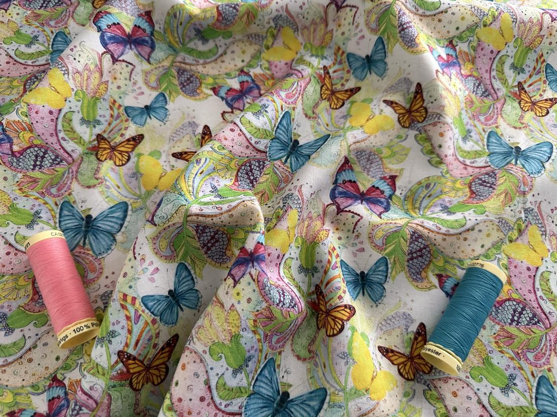 Butterfly Beauty Digitally Printed 100% Cotton