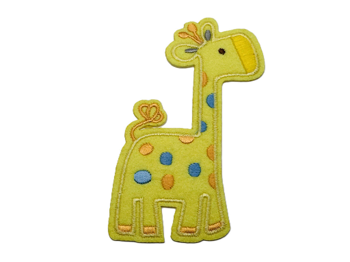 Cute Baby Giraffe Iron On or Sew on Embroidered Fabric Motif