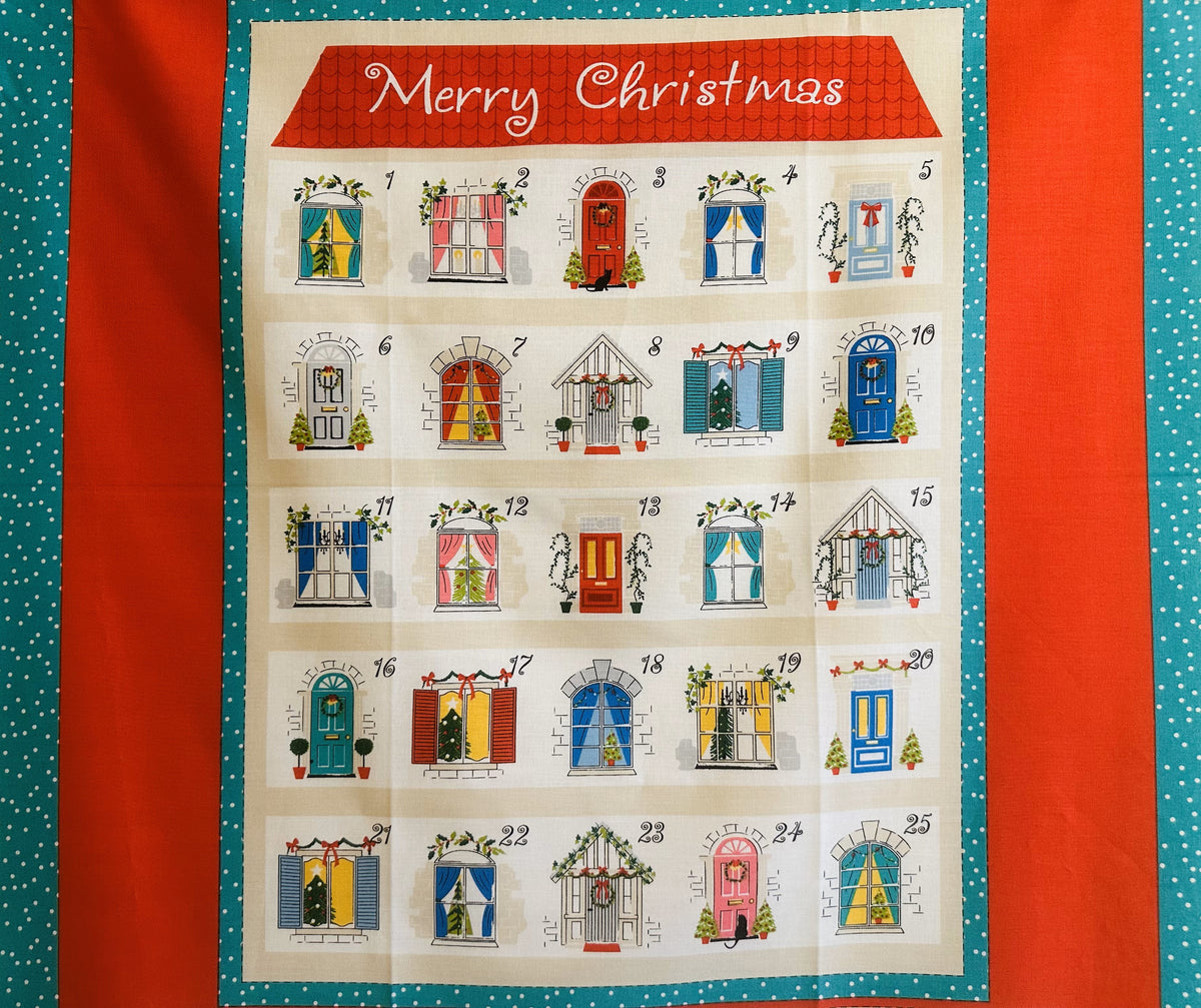 Home Sweet Home Christmas Advent Calendar 100% Cotton