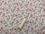 Floral Ditsy Print Pink on White Poly Cotton